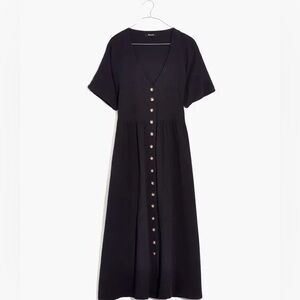 Madewell Lifhtspun Button Front Midi Dress